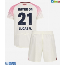 Bayer Leverkusen Lucas Vazquez #21 Gostujuci Dres za djecu 2025-26 Kratak Rukav (+ Kratke hlače)